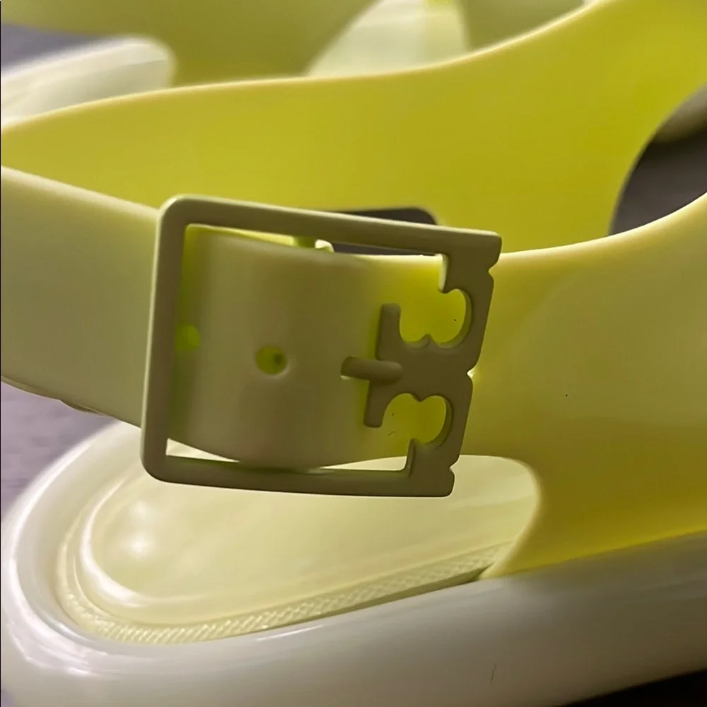 Tory Burch Neon Yellow Sandals - Picture 3 of 4
